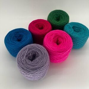 Kid Mohair Cashmere yarn lot of 6 cakes, 300g lot